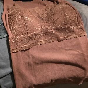 SHEIN Lace Detail Bra